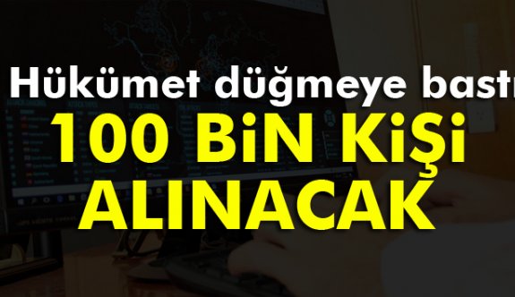 100 bin bilişimci alınacak