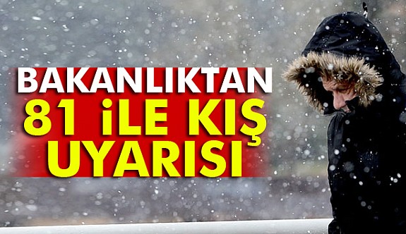 Kritik kış uyarısı