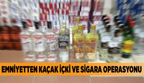 Eskişehir'de kaçak sigara ve içki operasyonu