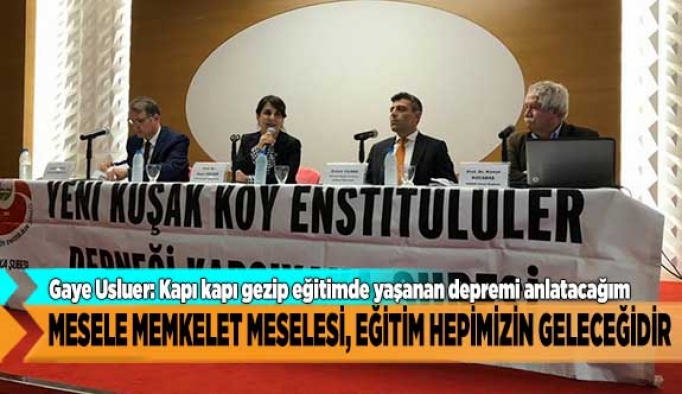 MESELE MEMKELET MESELESİ, EĞİTİM HEPİMİZİN GELECEĞİDİR