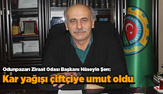 Kar yağışı çiftçiye umut oldu