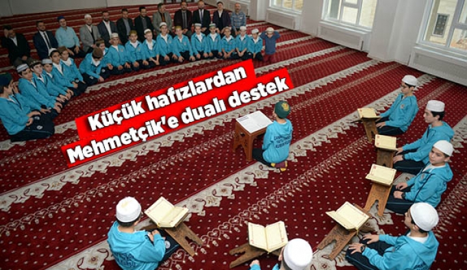 Küçük hafızlardan Mehmetçik'e dualı destek