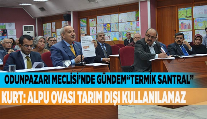 ODUNPAZARI MECLİSİ’NDE GÜNDEM“TERMİK SANTRAL”