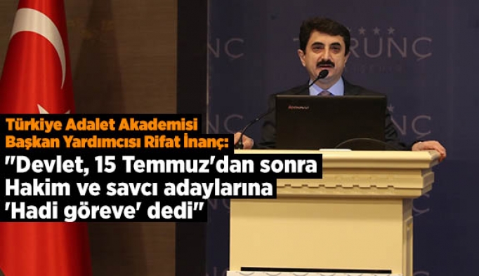 Hakim ve savcılara hizmet içi eğitim