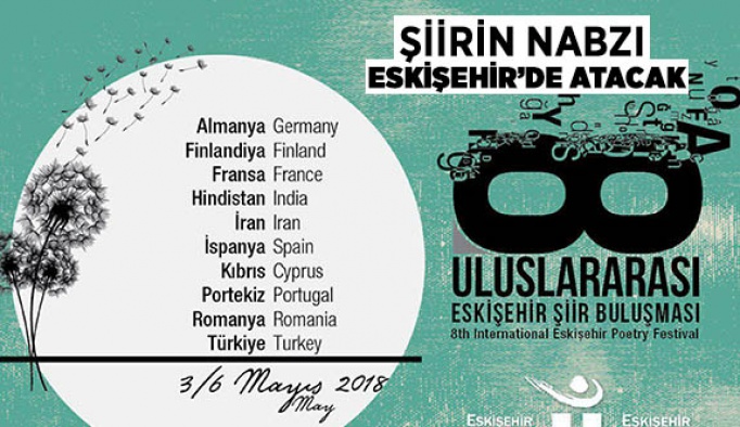 8. ULUSLARARASI ESKİŞEHİR ŞİİR BULUŞMASI BAŞLIYOR