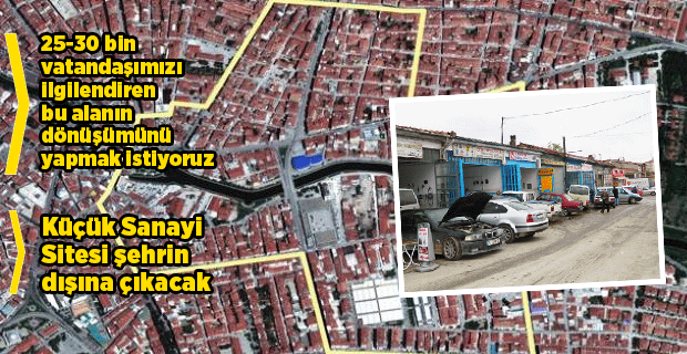 KÜÇÜK SANAYİ ŞEHRİN DIŞINA ÇIKACAK