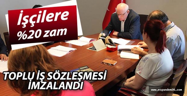 Odunpazarı’ndan işçilere yüzde 20 zam