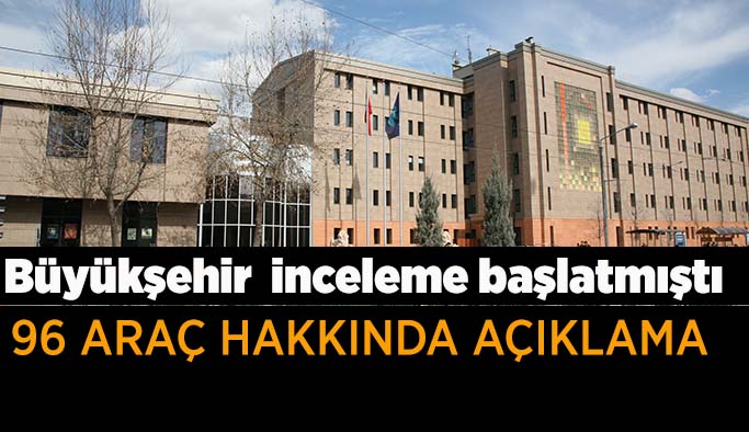 Büyükşehir Belediyesi’nden kamuoyuna açıklama