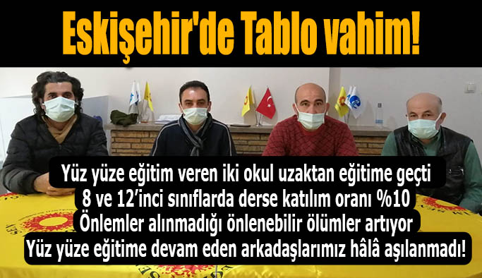 Eskişehir Eğitim Sen’den uyarı: Tablo daha da ağırlaşabilir