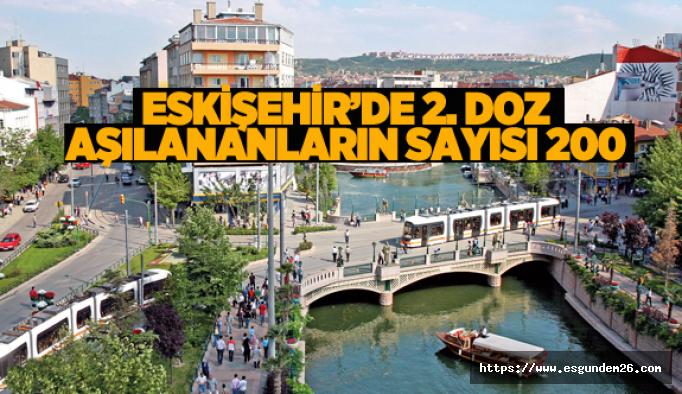 ESKİŞEHİR’DE 2. DOZ AŞILANANLARIN SAYISI 200 BİNİ GEÇTİ