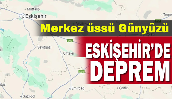 Eskişehir'de deprem: 3.2