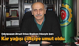 Kar yağışı çiftçiye umut oldu