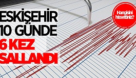 ESKİŞEHİR’DE 10 GÜNDE 6 DEPREM