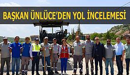 Eskişehir Büyükşehir Belediye Başkanı  Ünlüce, Sarısungur mahallesinde yol  çalışmalarını inceledi