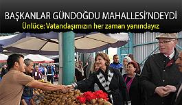 Başkanlar Gündoğdu Mahallesi’ndeydi